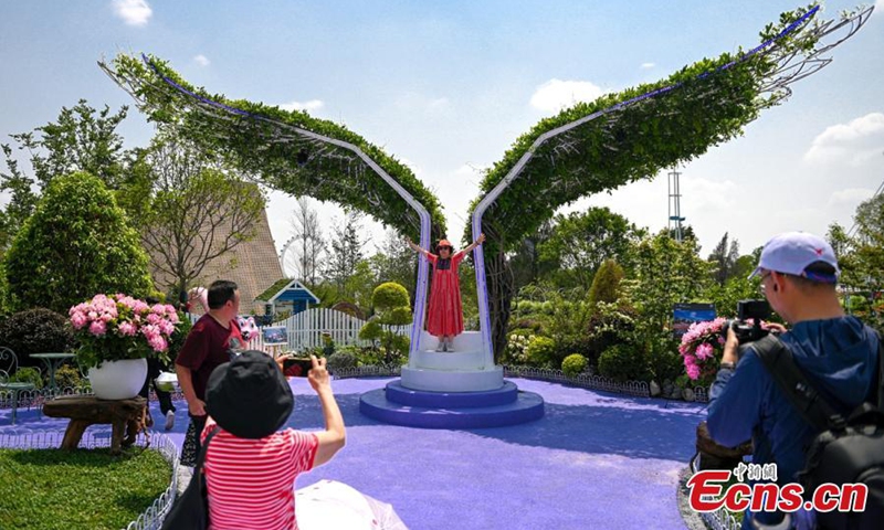 People visit the International Horticultural Exhibition 2024 Chengdu, southwest China's Sichuan Province, April 27, 2024. Photo: China News Service