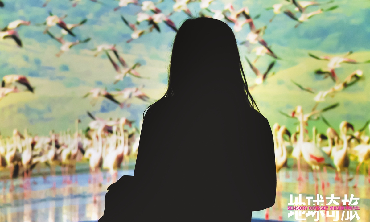 The multi-sensory art show, The Earth Journey: Breath with Our Living World,is open to the public in Beijing on April 30 and will last until October 20. Photo: Courtesy of China Dream Life Entertainment