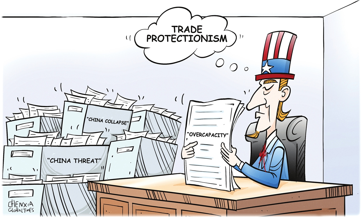 Over-protectionism. Illustration: Chen Xia/GT 