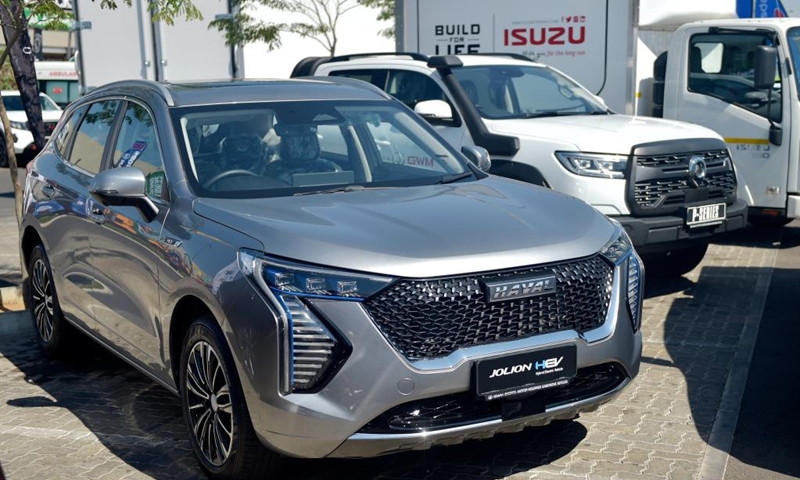 A Haval Jolion is pictured during the 9th edition of the Shell Gaborone Motor Show in Gaborone, the Botswanan capital, May 3, 2024. Photo: Xinhua