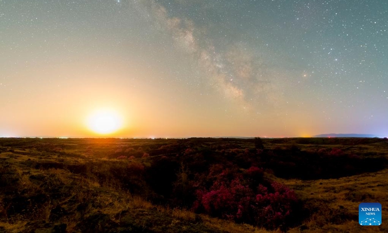 This photo taken on May 2, 2024 shows the starry sky above Ning'an City of Mudanjiang, northeast China's Heilongjiang Province. Photo: Xinhua