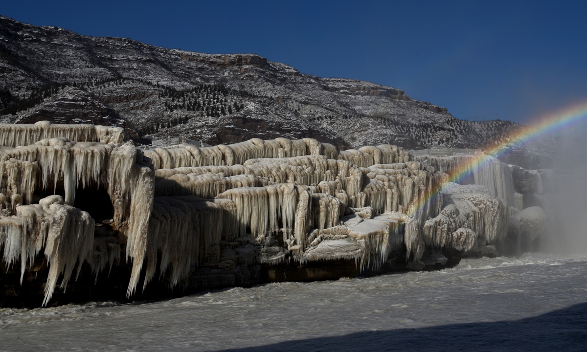 Photo of the Hukou Waterfall taken by Lü Guiming Photo: Courtesy of Lü Guiming