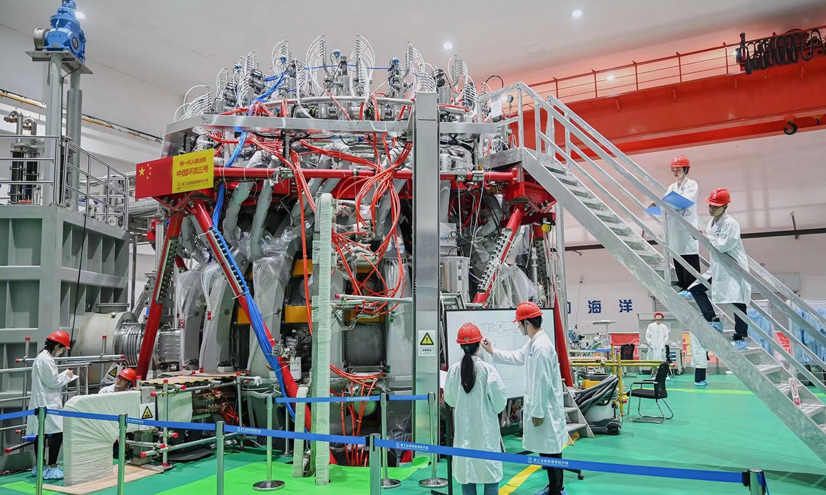 China's new-generation artificial sun Huanliu-3 (HL-3) tokamak Photo: Courtesy of CNNC