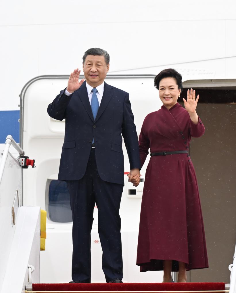 Chinese President Xi Jinping arrives in Paris for a state visit to France at the invitation of French President Emmanuel Macron, May 5, 2024. (Photo:Xinhua)