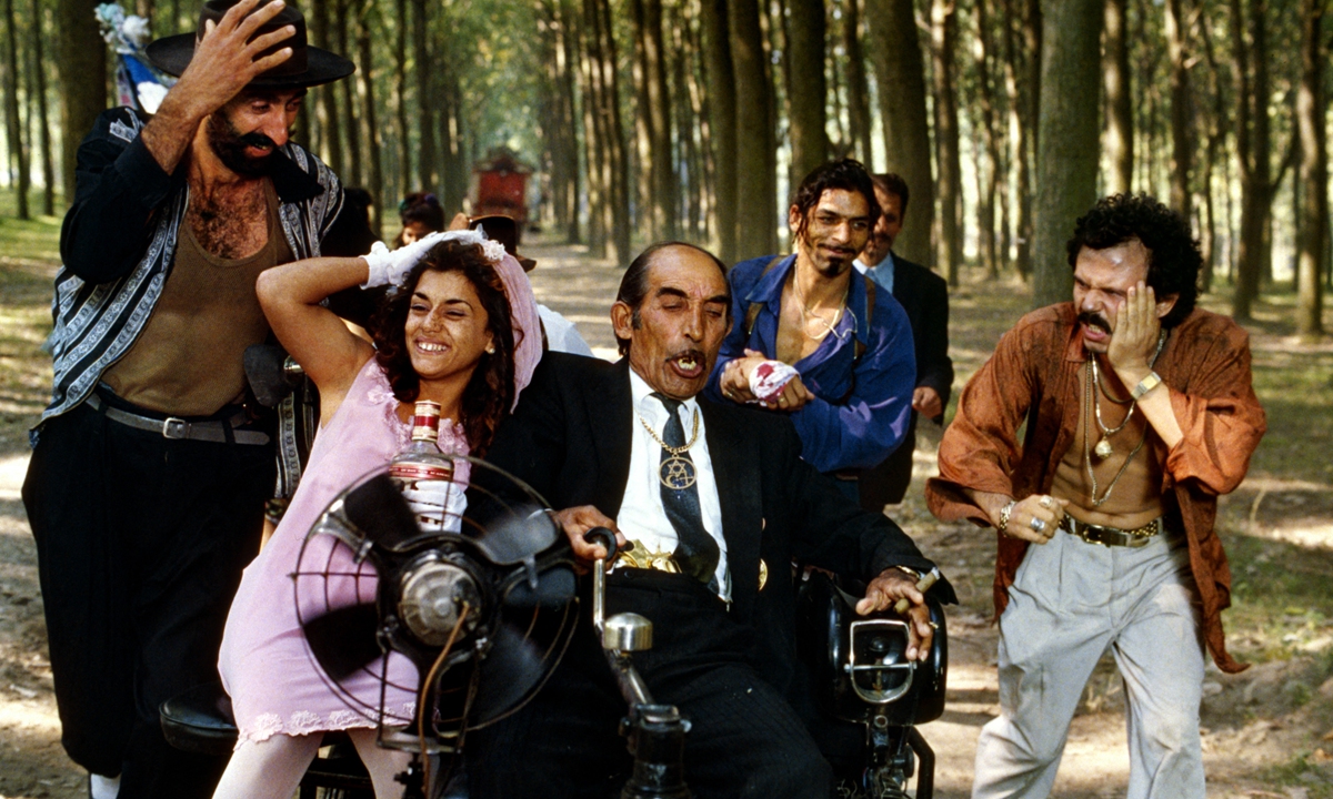 A still from the film Black Cat, White Cat directed by Emir Kusturica Photo: AFP