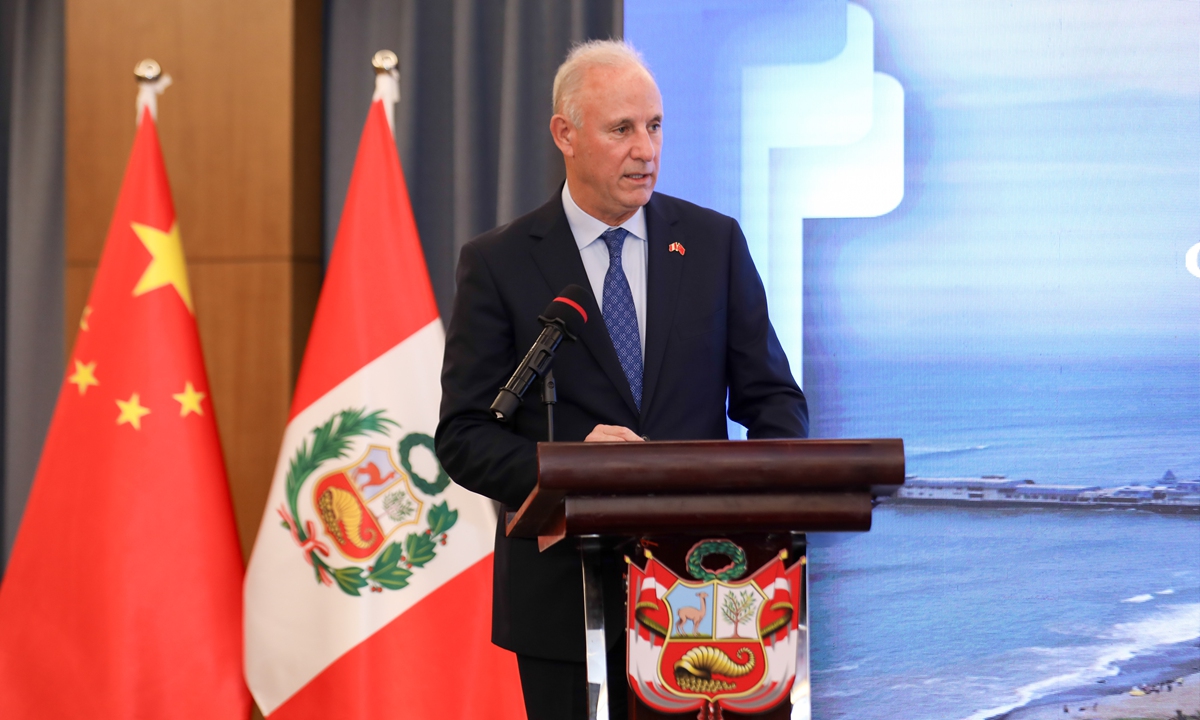 Peruvian Foreign Minister Javier González-Olaechea Franco Photo: Courtesy of the Peruvian Embassy in Beijing