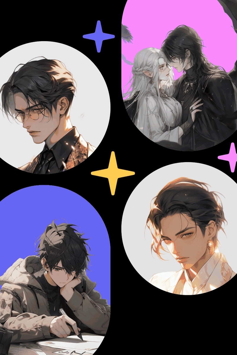 Some virtual male figures generated by Zhumengdao. (Photo: Courtesy of Zhumengdao)