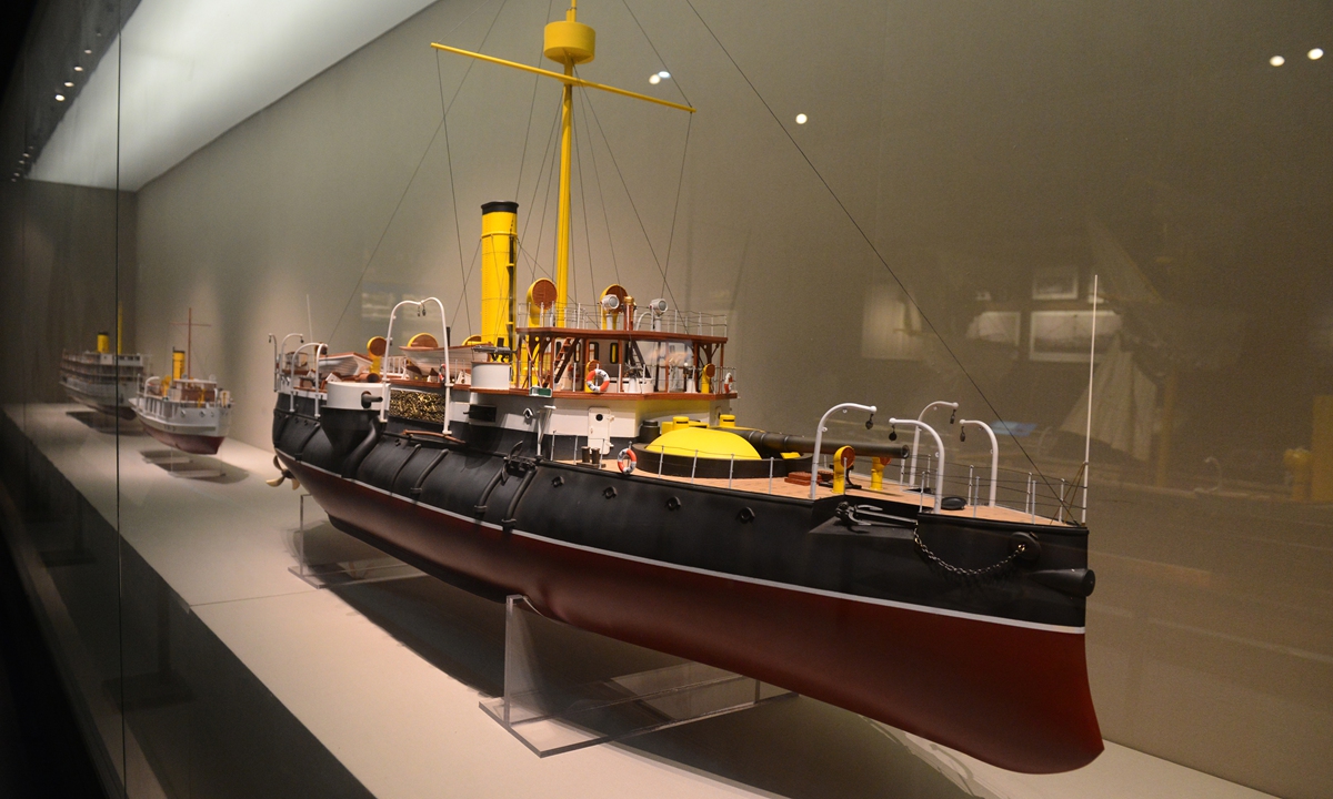 A ship model at the Museum of Foochow Arsenal 1866 in Fuzhou, East China's Fujian Province Photo: VCG