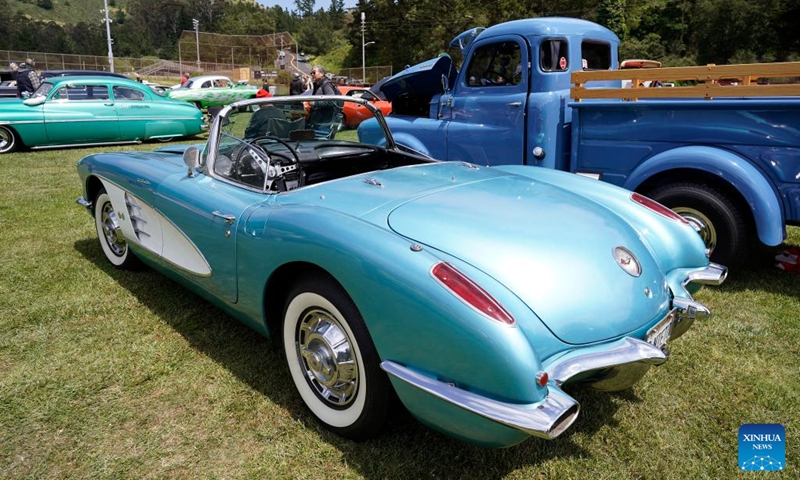 Vintage vehicles are pictured during a vintage vehicle show in Pacifica, California, the United States, May 18, 2024. Photo: Xinhua
