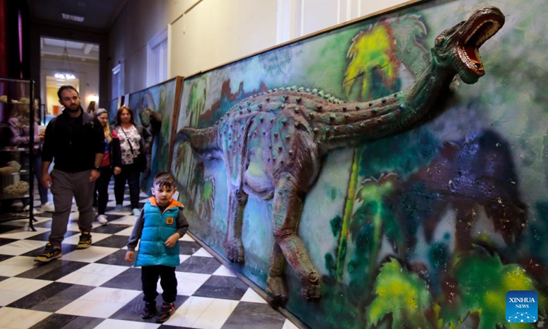 People visit National Museum of Geology during the European Night of Museums event in Bucharest, Romania, May 18, 2024. European Night of Museums takes place on the third Saturday of May. It is a cultural event in which museums and cultural institutions remain open late into the night to introduce themselves to new potential patrons. Photo: Xinhua