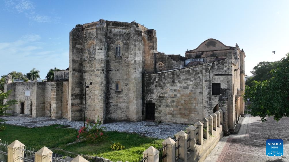 A drone photo taken on May 21, 2024 shows Ozama Fort in Santo Domingo, the Dominican Republic. Abundant tourism resources make the city attractive to tourists.(Photo: Xinhua)