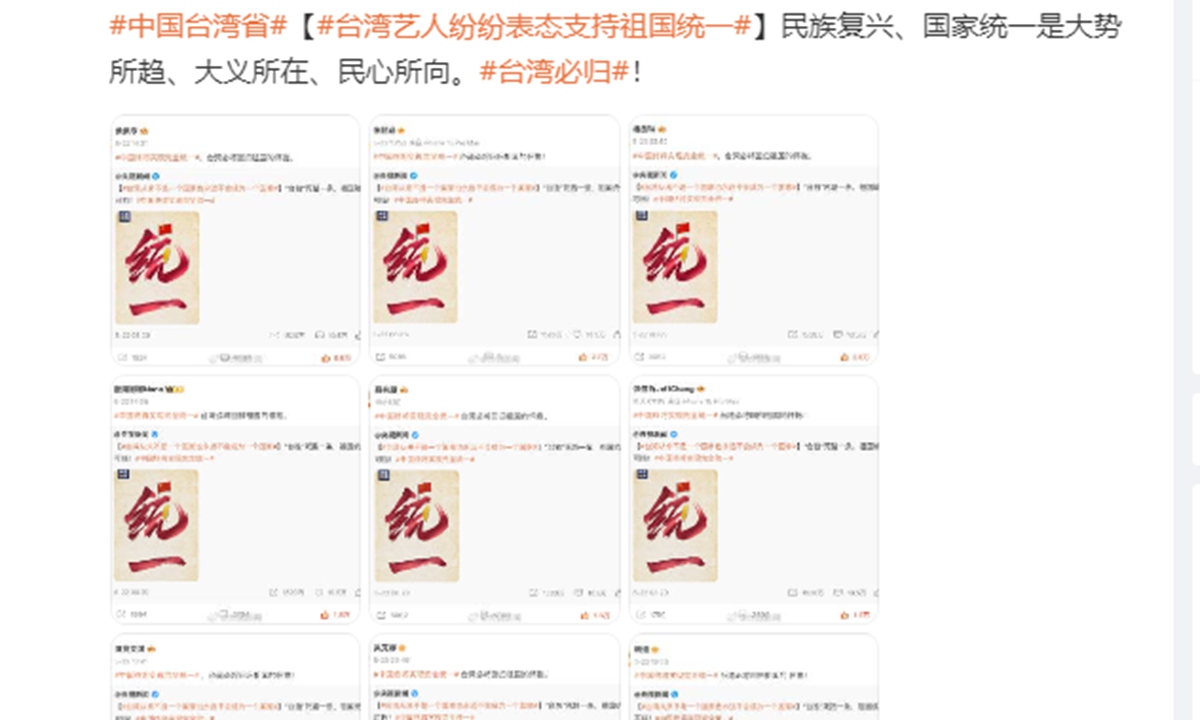 Photo: screen shot of Sina Weibo posts
