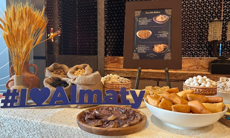 Almaty showcases its local cuisine at a tourism promotion event on May 28, 2024 in Shanghai. Photo: Yu Xi/GT