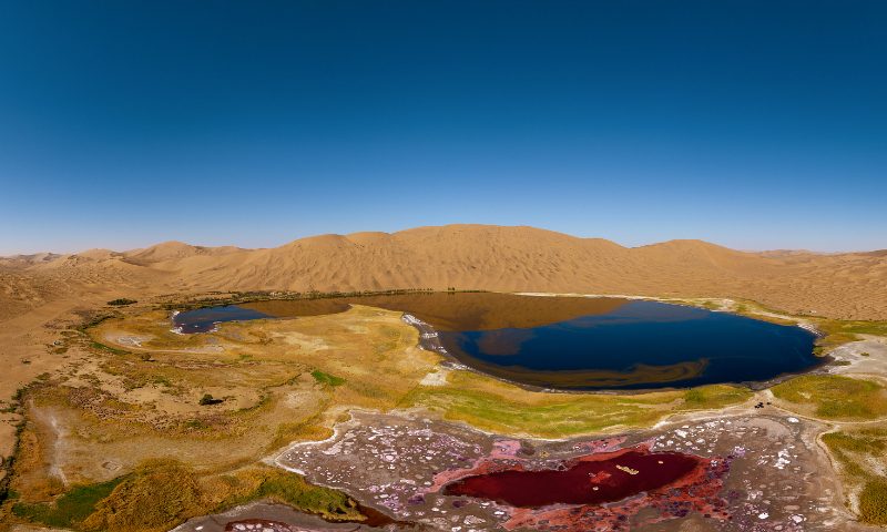 The Badain Jaran Desert in North China's Inner Mongolia Autonomous Region Photo: VCG