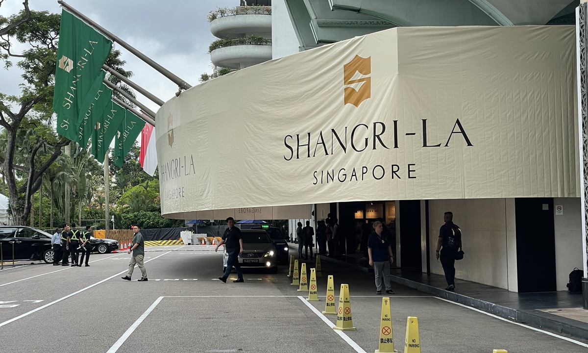 The venue of Shangri-La Dialogue in Sinagpore  Photo: Li Aixin/GT 