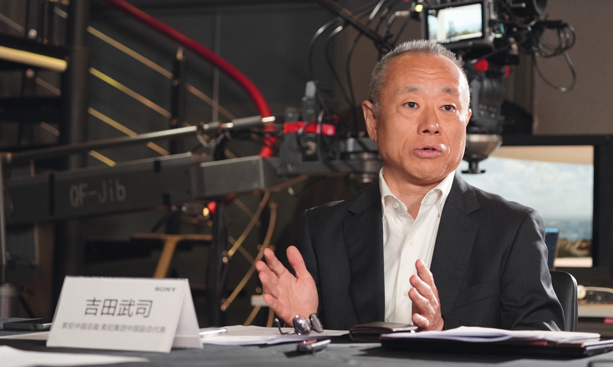 Takeshi Yoshida, president of Sony (China) Ltd and Sony Group deputy China representative Photo: Wang Pu/GT