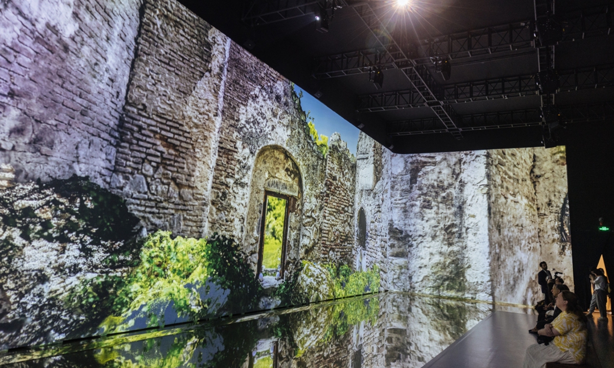 A scene at the <em>Salvaged from the Shadows: Protecting Cultural Heritage</em> exhibiton at the National Museum of China in Beijing Photo: Li Hao/GT