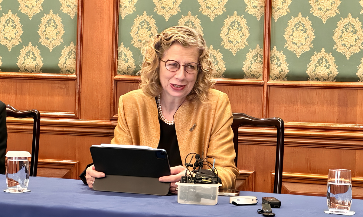 Inger Andersen, the Under-Secretary-General of the United Nations and Executive Director of the UN Environment Programme Photo: Shan Jie/GT