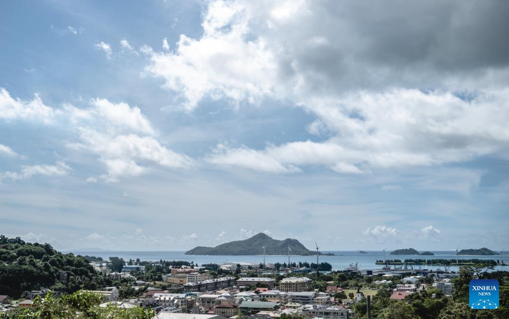 This photo taken on June 3, 2024 shows the scenery of Victoria, the capital of Seychelles.(Photo: Xinhua)