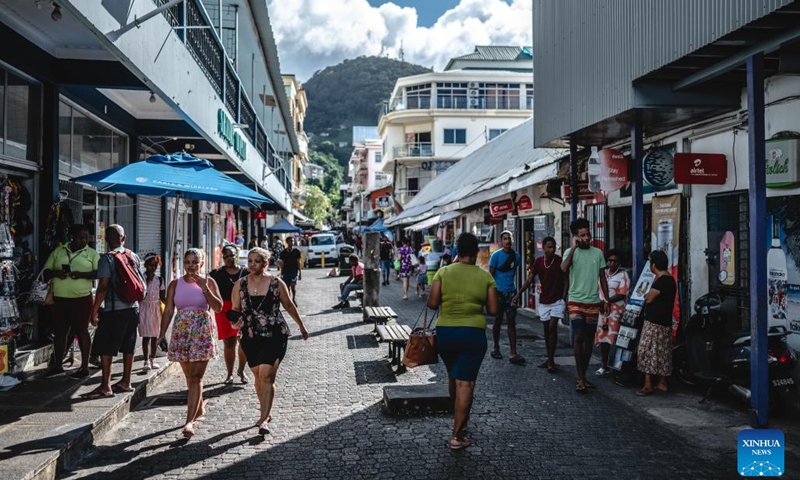 This photo taken on June 3, 2024 shows a view of Victoria, the capital of Seychelles.(Photo: Xinhua)