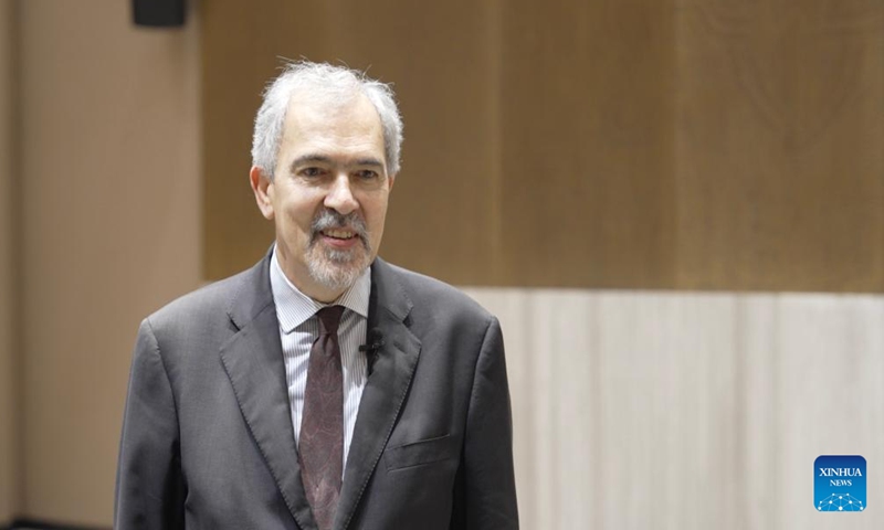 Capitoline Superintendent of Rome Cultural Heritage Claudio Parisi Presicce speaks in an interview with Xinhua at the Hunan Museum in Changsha, central China's Hunan Province, June 12, 2024. (Photo: Xinhua)