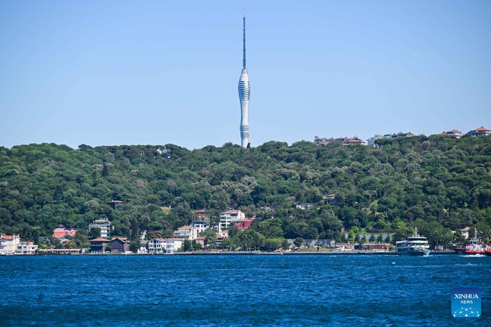 This photo taken on June 19, 2024 shows a view of the Bosphorus Strait in Istanbul, Türkiye.(Photo: Xinhua)