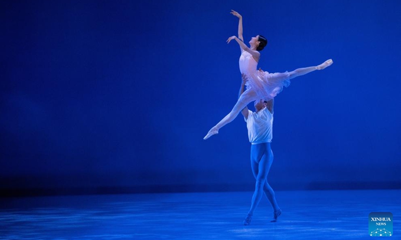 Dancers from National Ballet of China perform during 10,000 Dreams: A Celebration of Asian Choreography program at the Kennedy Center in Washington, D.C., the United States, June 21, 2024. (Photo: Xinhua)
