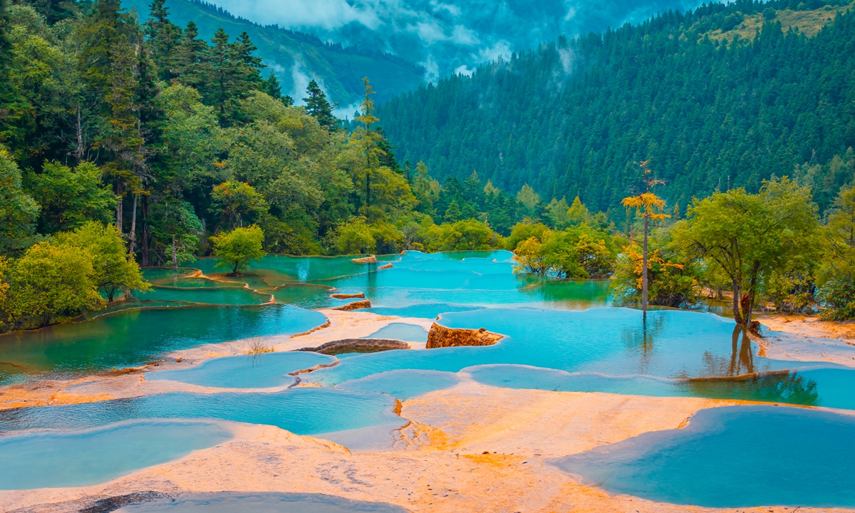 Scenery in Huanglong, Zhangjiajie, Central China's Hunan Province Photo: VCG