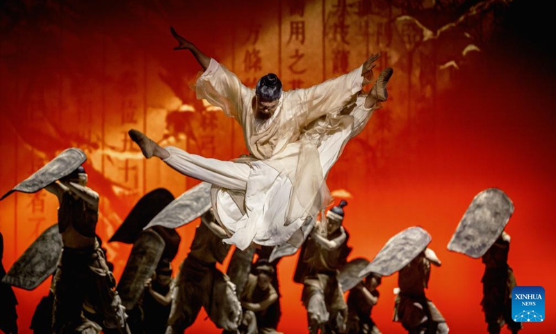 Actors perform during the dance drama The Exploitation of Nature's Works (Tian Gong Kai Wu) in Nanchang, east China's Jiangxi Province, June 1, 2024. (Jiangxi Cultural Performance Group/Handout via Xinhua)