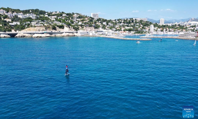 This photo taken on July 25, 2024 shows a view of the Roucas Blanc Marina in Marseille, southern France, ahead of the Paris 2024 Olympic Games. (Photo: Xinhua)