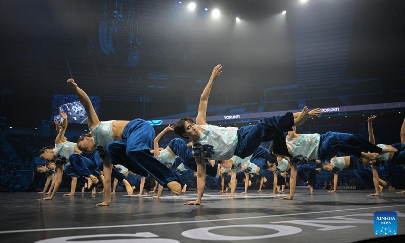 Yorunti of Singapore competes during the 11th edition of Super 24 dance competition in the Singapore Indoor Stadium, Singapore, on Aug. 18, 2024. Photo: Xinhua