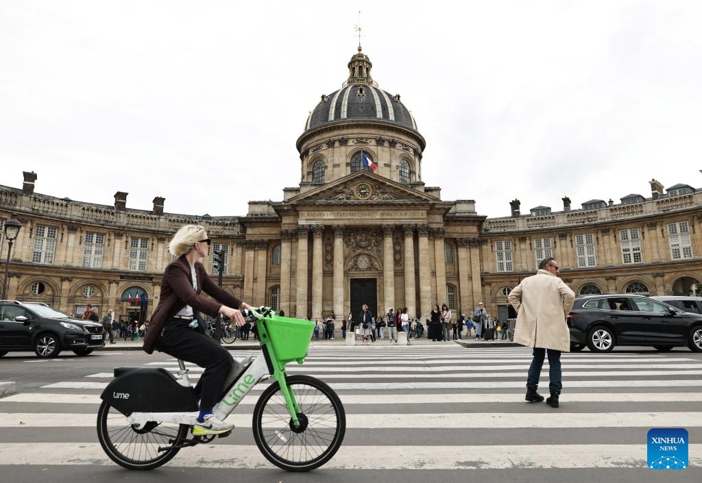 Institut de France is pictured in Paris, France, Sept. 22, 2024. The two-day European Heritage Days kicked off here Saturday, during which nearly 20,000 historical sites in France were opened to the public for free. (Photo: Xinhua)