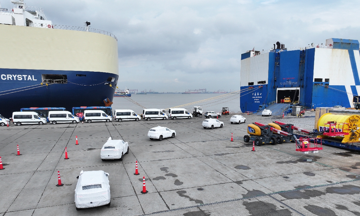 More than 2,700 China-produced cars are driving into a