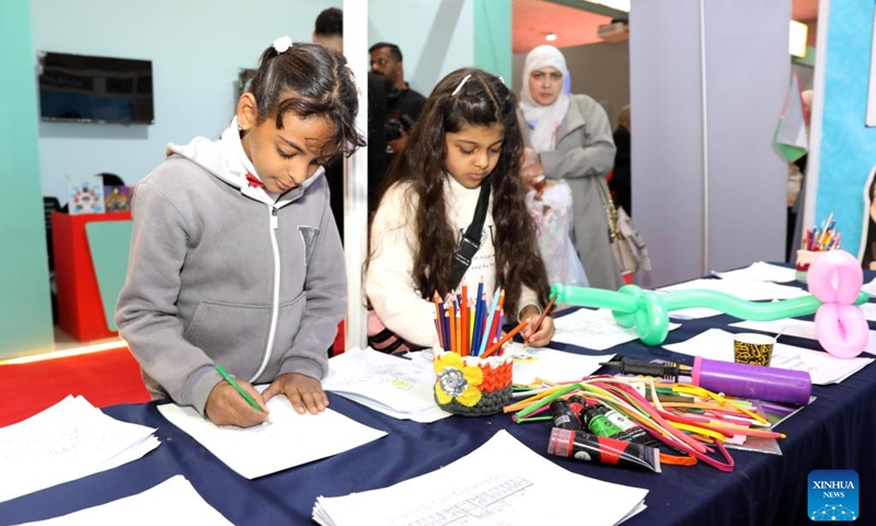 Children have fun at the third edition of the International Festival for Iraqi Children in Baghdad, Iraq, on Dec. 3, 2024. Photo: Xinhua