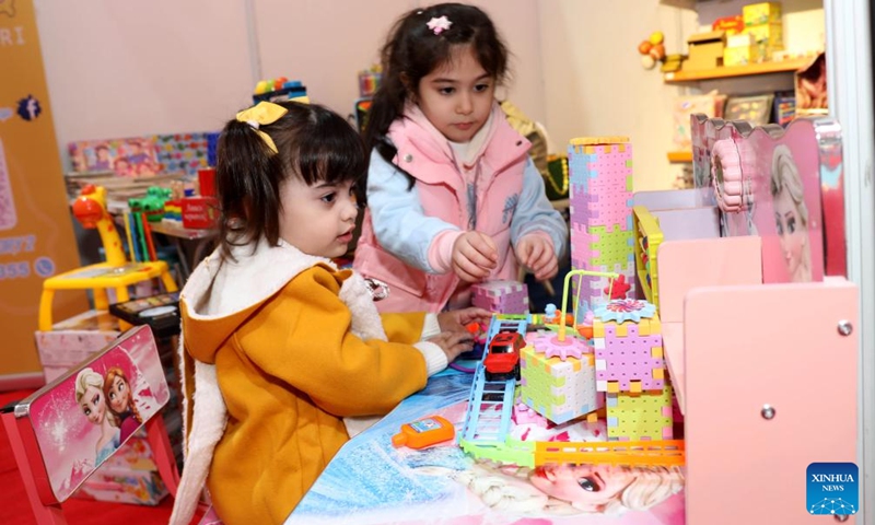 Children have fun at the third edition of the International Festival for Iraqi Children in Baghdad, Iraq, on Dec. 3, 2024. Photo: Xinhua