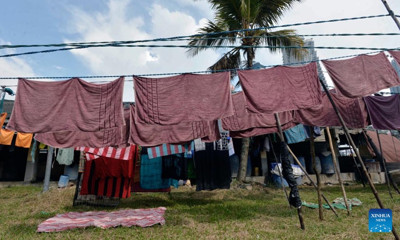This photo shows a view of a community named Laundrywatte in Colombo, Sri Lanka on Dec. 13, 2024. (Photo: Xinhua)