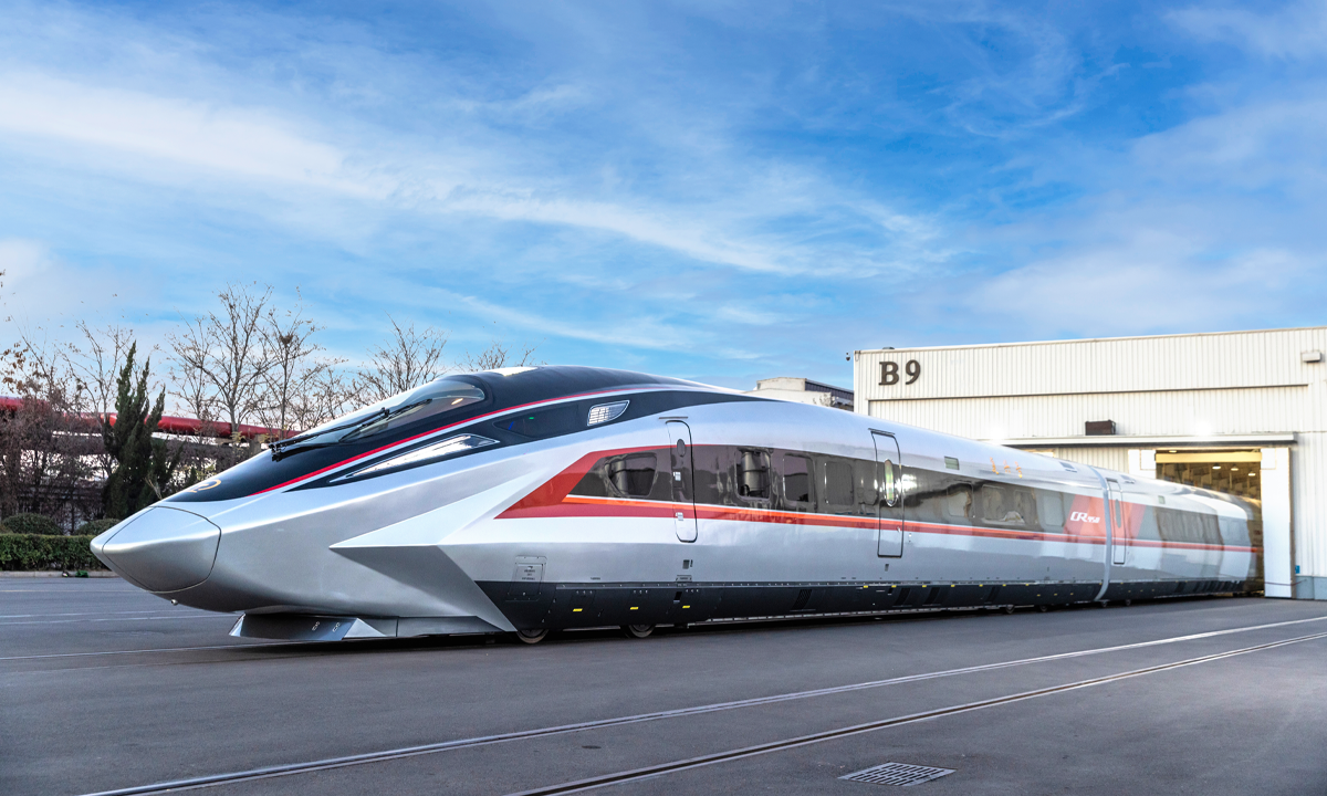China s Fastest CR450 High speed Train Prototype Unveiled In Beijing 