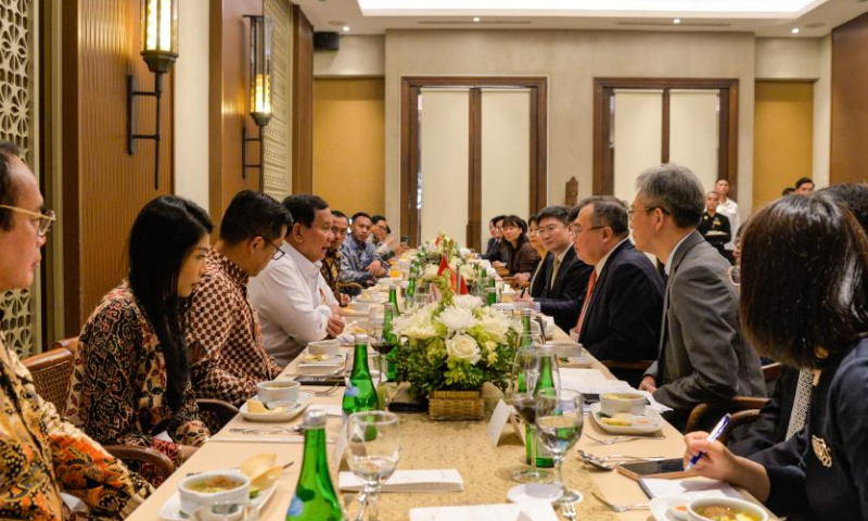 Liu Jianchao, head of the International Department of the Communist Party of China (CPC) Central Committee, meets with Prabowo Subianto, president of Indonesia and general chairman of the Great Indonesia Movement Party in Jakarta, Indonesia, Jan. 16, 2025. A delegation of the CPC, led by Liu Jianchao, visited Indonesia from Thursday to Sunday.

During the visit, Liu held talks with Indonesian political leaders, including Prabowo Subianto, president of Indonesia and general chairman of the Great Indonesia Movement Party, Megawati Soekarnoputri, chairperson of the Indonesian Democratic Party of Struggle and former president, Bahlil Lahadalia, chairman of the Golkar Party and minister of energy and mineral resources. (Xinhua/Xu Qin)