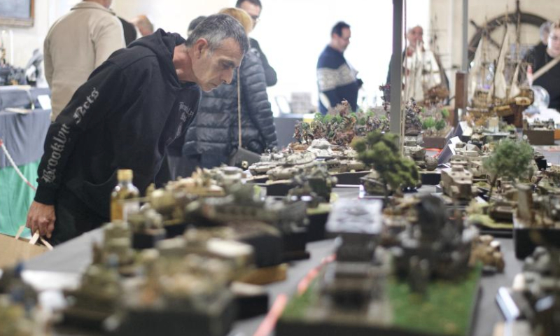 People visit a model expo at the Malta Maritime Museum in Birgu, Malta, Feb. 9, 2025.
The three-day expo will conclude here on Monday. (Photo by Jonathan Borg/Xinhua)