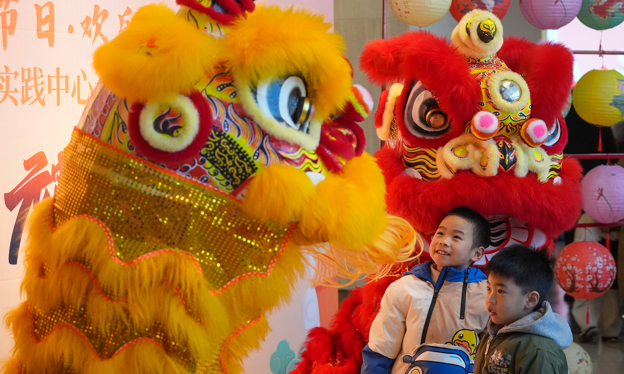 Celebrations held in downtown Shanghai to mark the upcoming Lantern ...