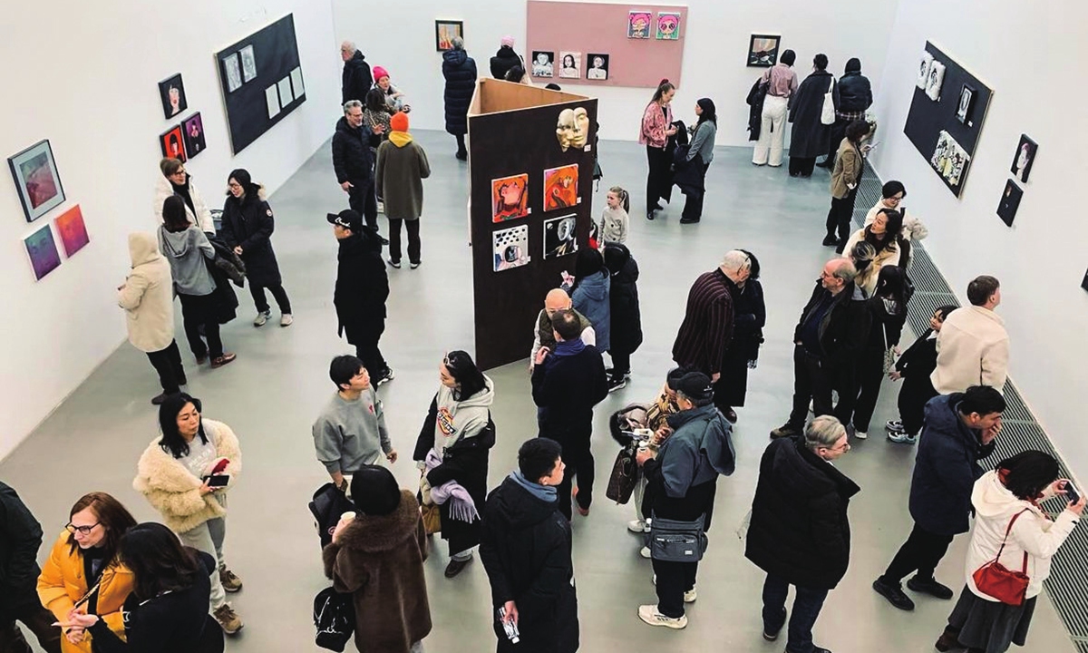 Vistors explore the exhibition in Beijing, on February 8, 2025. Photo: Courtesy of the Embassy of Austria in China