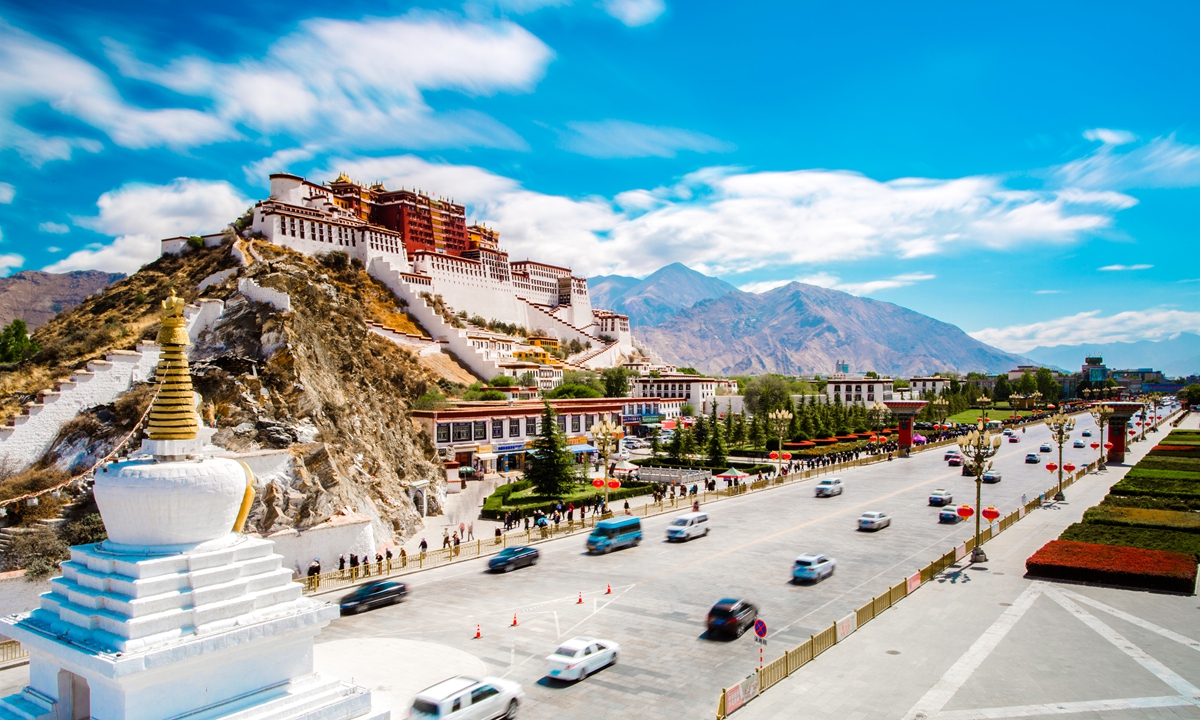A view of the Potala Palace in Lhasa, Xizang. Photo: VCG