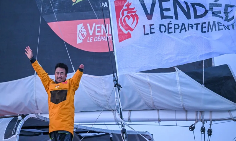 Xu Jingkun, first Chinese skipper to finish the Vendée Globe Photo: official website of the Vendée Globe