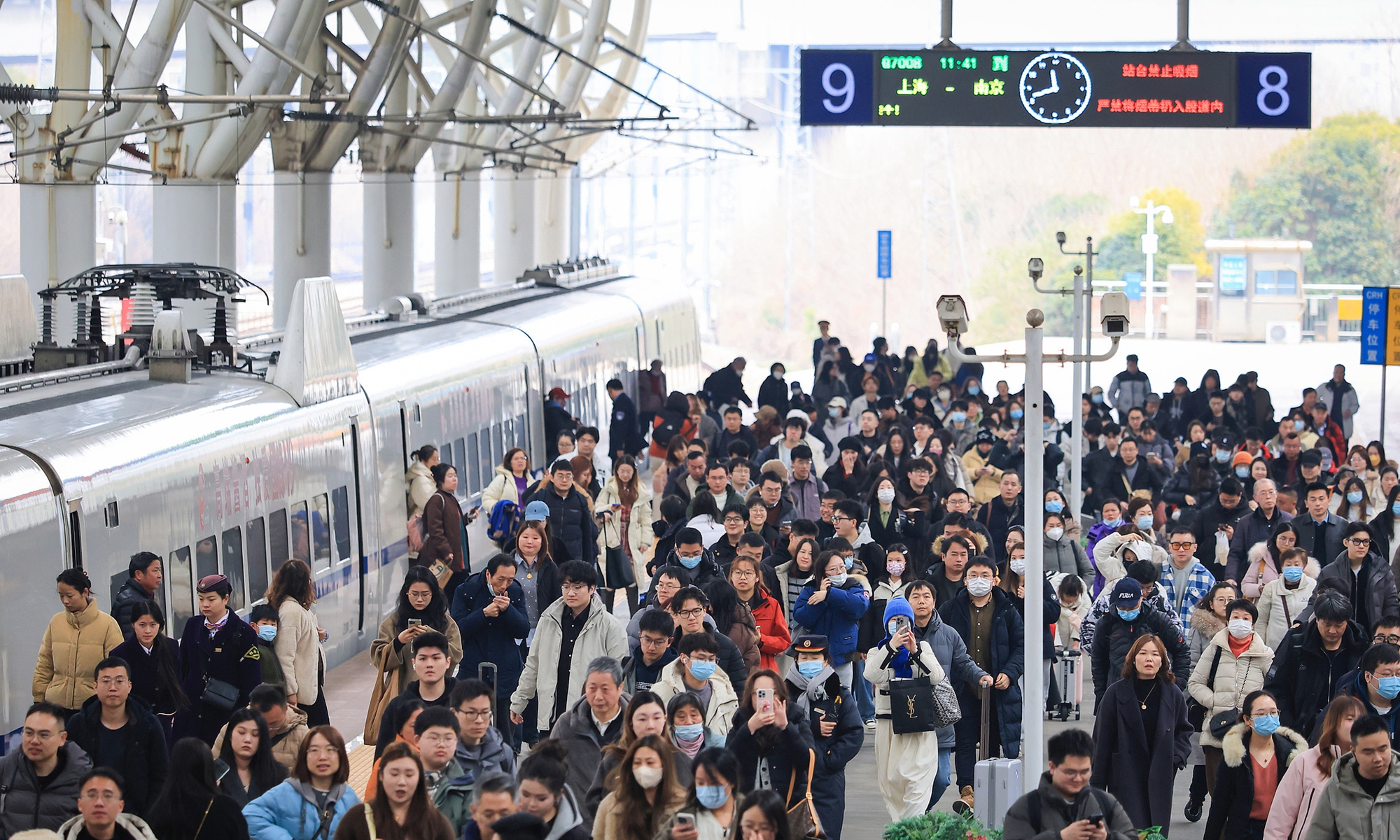 Nanjing Railway Station in Nanjing, east China's Jiangsu Province Photo: VCG