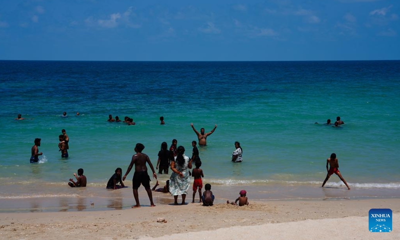 This photo taken on Feb. 23, 2025 shows the seaside scenery in Jaffna, Sri Lanka. Located in northern Sri Lanka, Jaffna is a coastal city heavily ravaged during a long-term civil war. Today people here have embraced a new life. (Photo: Xinhua)