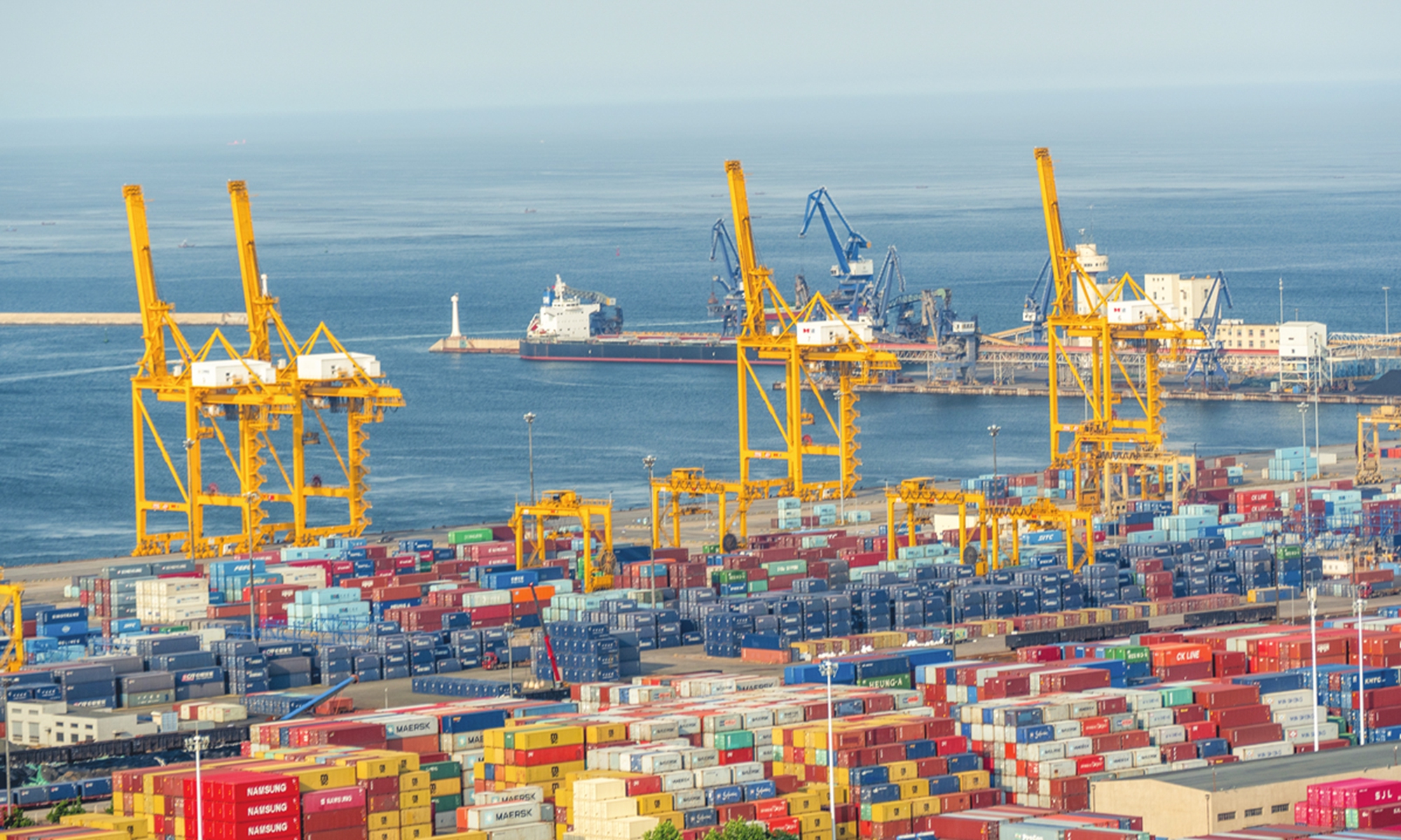 An aerial view of Dalian Port, Northeast China's Liaoning Province. Photos: VCG