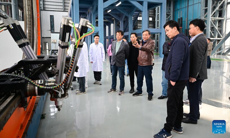 Experts conduct review and acceptance procedures on the one-eighth vacuum chamber and overall installation system, one of the key subsystems of the Comprehensive Research Facility for Fusion Technology (CRAFT), in Hefei, capital of east China's Anhui Province, March 9, 2025. China has hit another milestone in the development of its next-generation artificial sun, with one of its key systems passing expert review and acceptance procedures on Sunday, achieving an internationally advanced development and operational capability standard.

The one-eighth vacuum chamber and overall installation system was developed by the Chinese Academy of Sciences' Institute of Plasma Physics (ASIPP). It is one of the 19 key subsystems of the Comprehensive Research Facility for Fusion Technology (CRAFT), a platform on which engineers develop and test the key components of fusion energy reactors. Photo: Xinhua