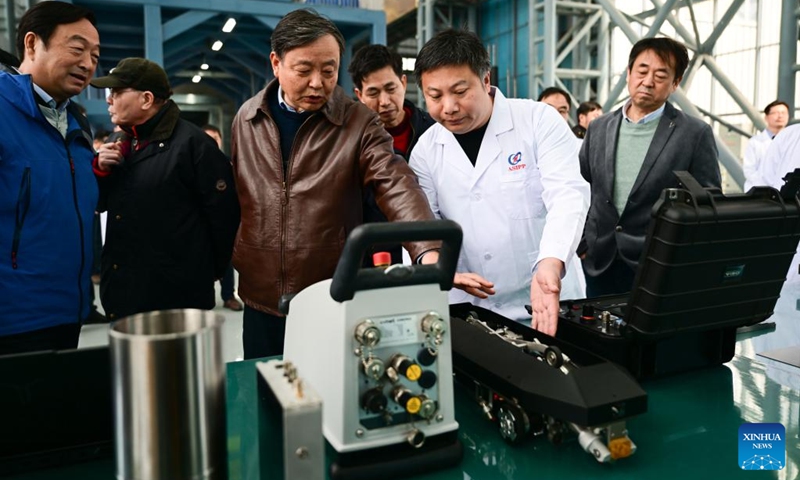 Experts conduct review and acceptance procedures on the one-eighth vacuum chamber and overall installation system, one of the key subsystems of the Comprehensive Research Facility for Fusion Technology (CRAFT), in Hefei, capital of east China's Anhui Province, March 9, 2025. China has hit another milestone in the development of its next-generation artificial sun, with one of its key systems passing expert review and acceptance procedures on Sunday, achieving an internationally advanced development and operational capability standard.

The one-eighth vacuum chamber and overall installation system was developed by the Chinese Academy of Sciences' Institute of Plasma Physics (ASIPP). It is one of the 19 key subsystems of the Comprehensive Research Facility for Fusion Technology (CRAFT), a platform on which engineers develop and test the key components of fusion energy reactors. Photo: Xinhua