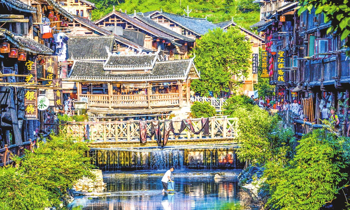 A village of Dong ethnic group Photo: VCG