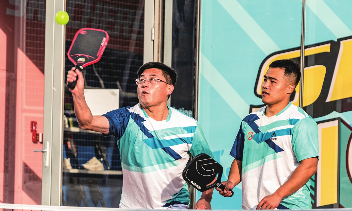 A pickleball game in Jinan, East China's Shandong Province Photo: VCG